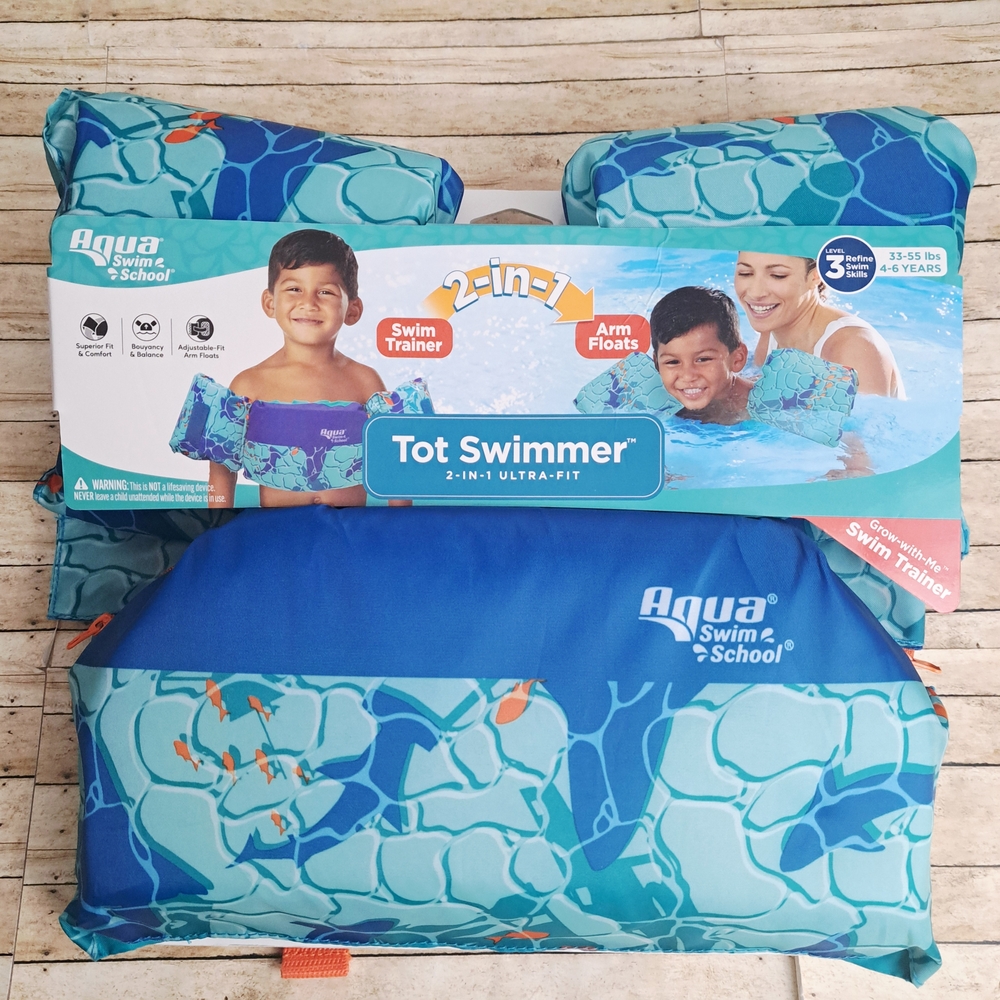 Kids Tot Swimmer 2-in-1 Swim Trainer - Blue